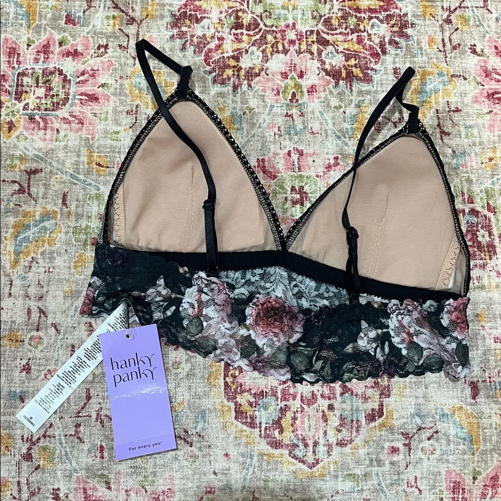 Hanky Panky NWT printed signature lace bralette - Picture 3 of 5